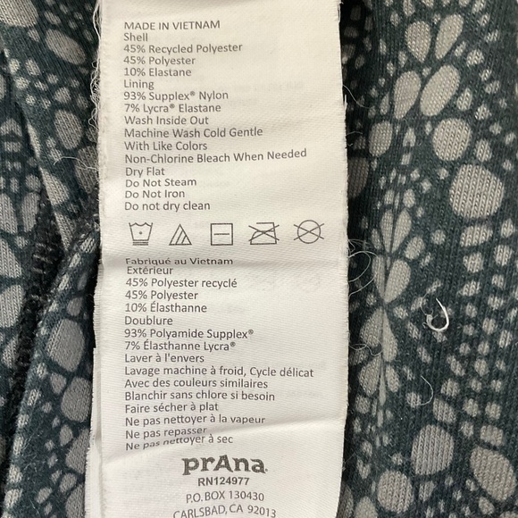 Prana Madison Yoga leggings size XS style W4Mail312 all over print - Picture 9 of 9